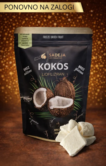 liofiliziran kokos