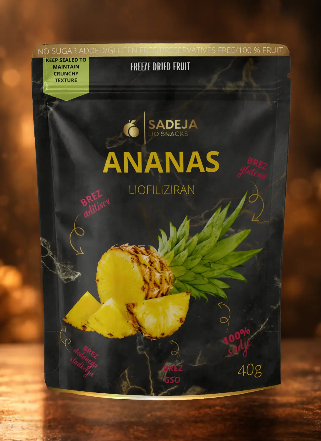 liofiliziran ananas
