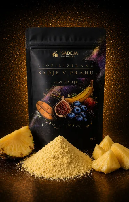 liofiliziran ananas v prahu (150g)