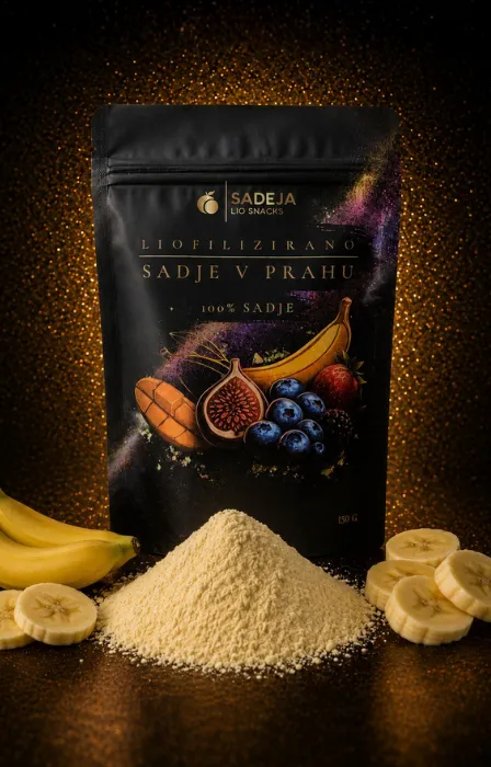 liofilizirane banane v prahu (150g)