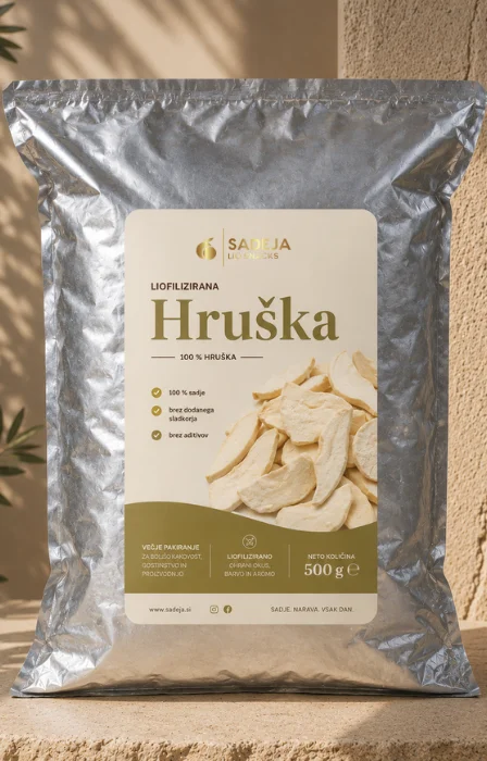 liofilizirana hruška – rezine (500 g)